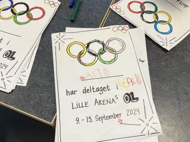 Diplom på deltagelse i olympiaden